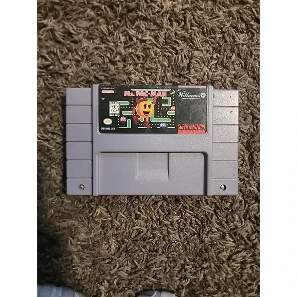 Ms. Pac-Man Pacman | Super Nintendo SNES | Tested Working - Picture 3 of 4